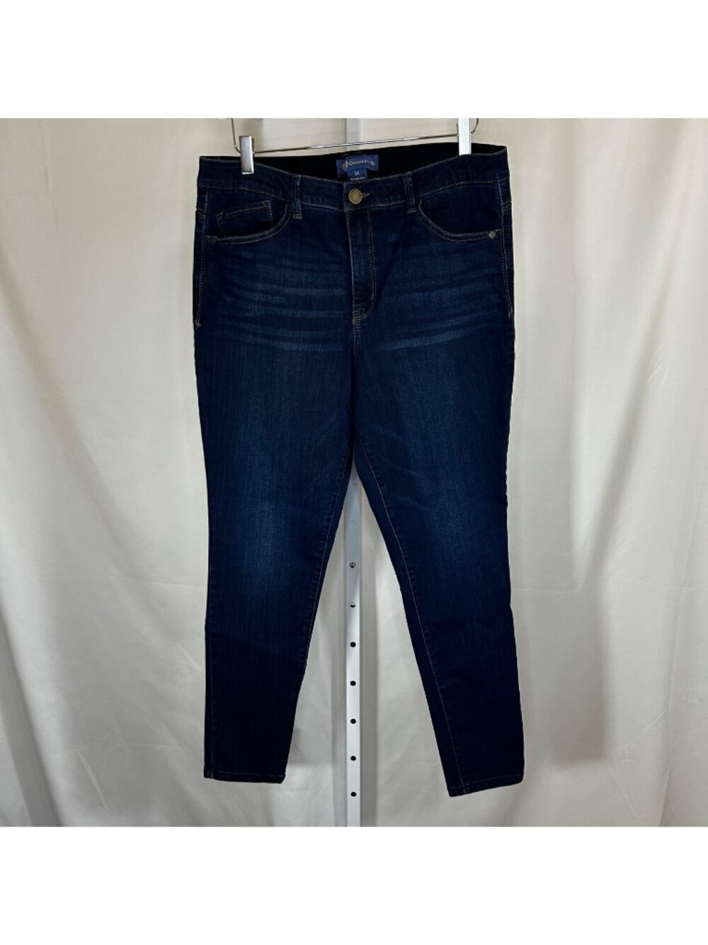 Democracy Size 14 Ab Technology Jeans Dark Wash Stretch Comfort Skinny Casual Of